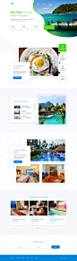 Hotel   resort landing page  ui exploration