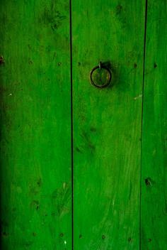 绿色门
