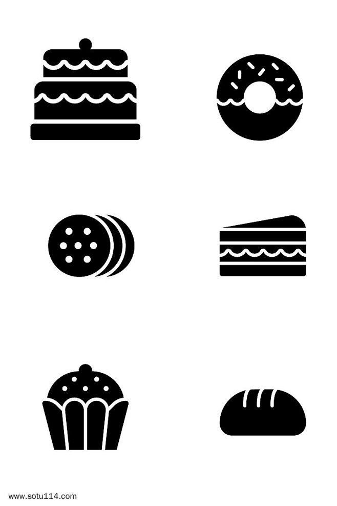 蛋糕甜品图标素材图片png免抠元素图标元...