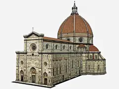 手绘城堡免抠素材 平面电商 创意素材 png素材