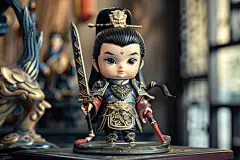 古风男孩玩具人物图片摄影图