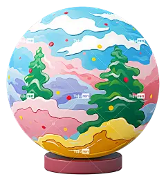 圣诞袜—带舒适壁炉的冬季场景雪球