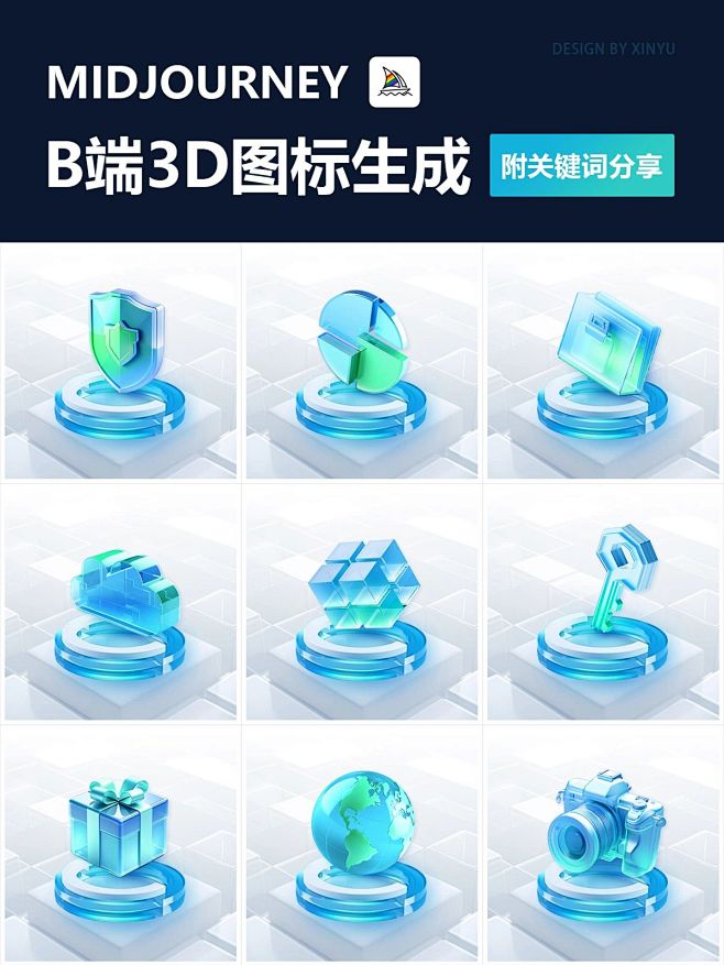 【AICG】实用且清凉的B端3D图标分享