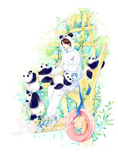 青春・花火｜一组校园杂志封面_杨小洋__插画师作品_涂鸦王国gracg.com