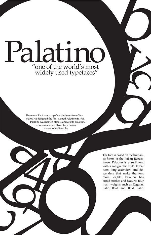 Palatino typeface
