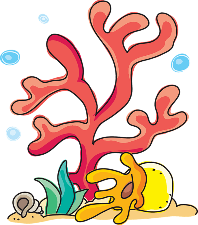 海底植物珊瑚图片珊瑚礁PNG模板 海底世...