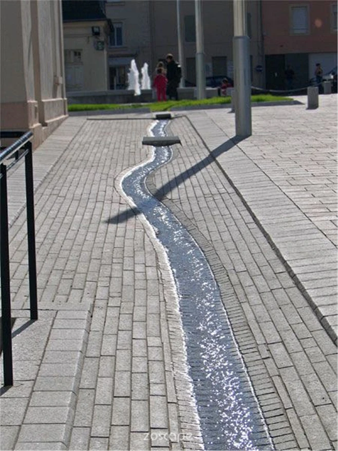景观水景#水景设计#zoscape#水景意向图#园林水景#流水景观-花瓣网