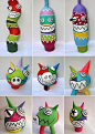 Paper Mache Monsters- colorful art project for kids
