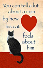 Valentine Card for men cats hearts and men by DeborahJulian, $5.00