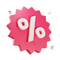 Discount Badge 3D Illustration