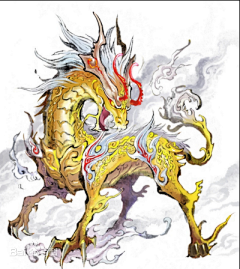 中国风妖兽-花瓣网|陪你做生活的设计师 | 黑金龙