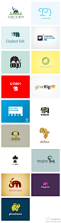 大象幻化而成的17个logo，你最爱哪个？