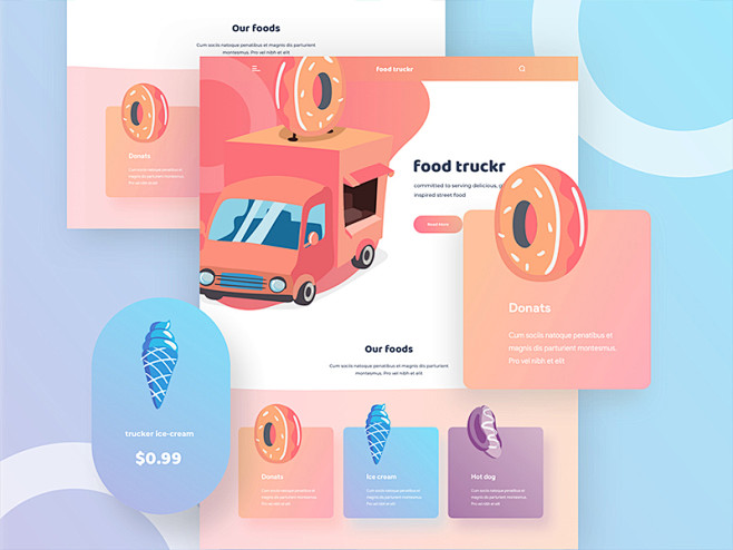 Food truckr web desi...