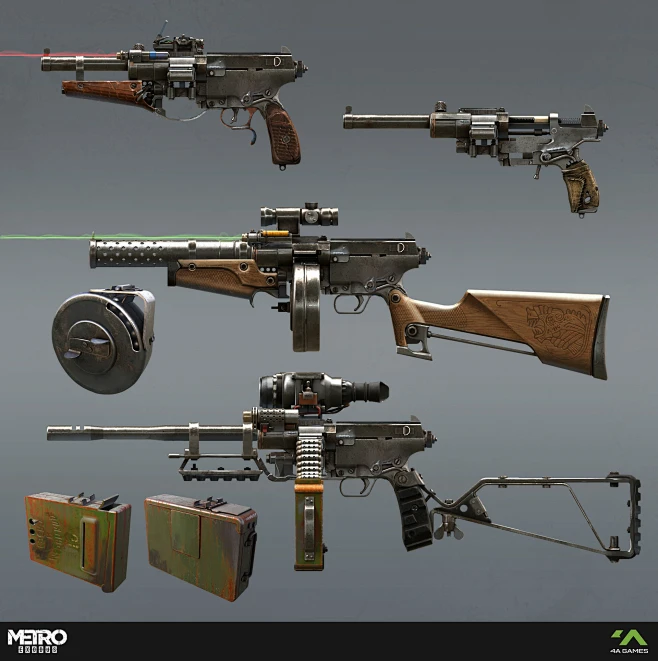 Weapon sights. Metro:Exodus., Oleksandr Kryvolapov : Hand made weapon ...