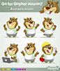 Go for Gopher Mascot! - Animals Characters