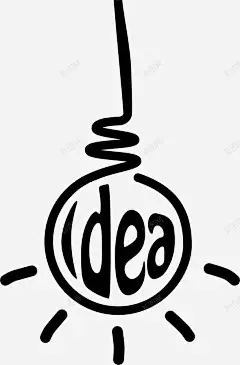 灯泡idea图标 页面网页 平面电商 创意素材