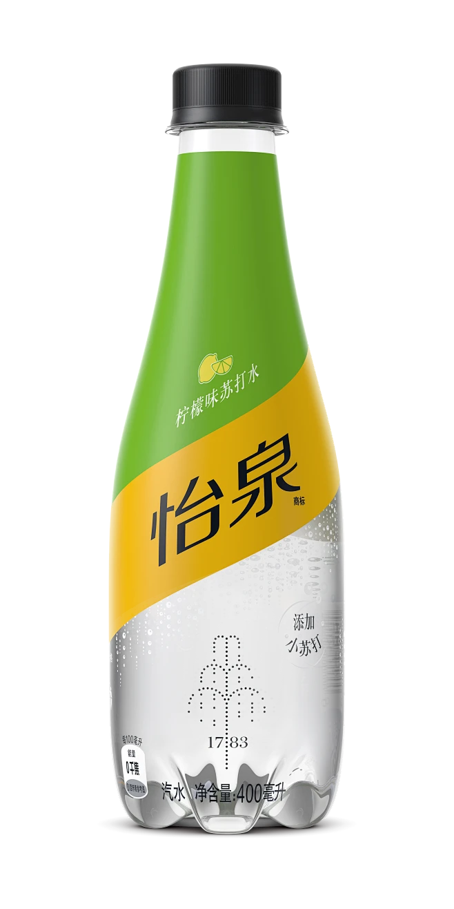怡泉苏打汽水柠檬味400ml-花瓣网