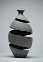 Michael Boroniec - Spatial Spiral: Crawl XXII, 2017 - Ceramic vessel, earthenware, glaze, sculpture - 21st Century Contemporary Art Pottery