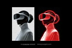 科幻未来赛博朋克全息图像照片影像滤镜ps特效预设模板下载_颜格视觉