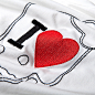 七格格OTHERMIX 2013夏季新款 骷髅爱心印花短袖t恤情人节 原创 设计
