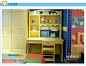 松堡王国 半书柜SP-J003S型号 芬兰松木 倒圆角工艺 儿童家具