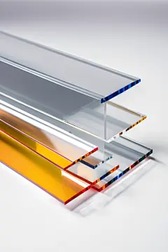 矩形标牌亚克力板摄影图图片