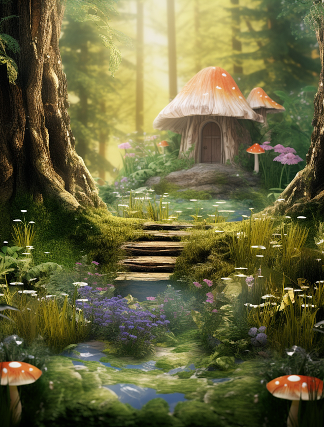fairyforesthddigitalphotozotvinthestyleofrealistican