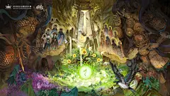 门——奇幻世界的大门已经打开，邀你一起畅游神秘的东方世界_插画-绘王社区