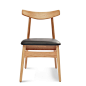 北欧创意实木餐椅简约现代白橡木家用椅子咖啡椅日式宜家小户型-淘宝网