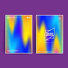 时尚潮流炫彩创意几何点线面英文海报DM传单招贴宣传册泼墨封面平面广告设计背景活动宣传设计模版矢量AI素材图