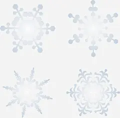 淡色雪花飞雪免抠素材 平面电商 创意素材 png素材