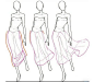 裙子的画法：长裙、超短裙、包臀裙、百褶裙、荷… | 半次元-二次元爱好者社区
