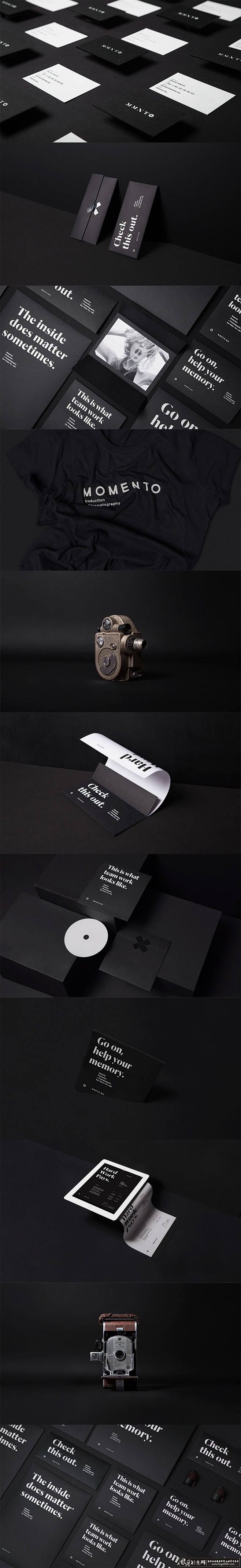 VI品牌设计 黑色元素品牌设计 黑色卡片...