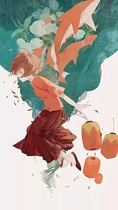 动漫壁纸 |《大鱼海棠》:椿去湫来,海棠花开