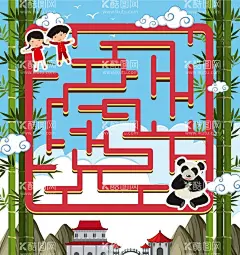 山城  - 源文件下载【酷图网】山城,矢量山城,卡通山城,手绘山城,山城插画,山城插图,山城游戏,小女孩,小男孩,游戏界面,迷宫游戏,竹子,矢量竹子,卡通竹子,手绘竹子,竹子插画,竹子插图,白云,云朵,祥云,蓝天白云,建筑,古建筑,国风建筑,熊猫,矢量熊猫,卡通熊猫,手绘熊猫,熊猫插画