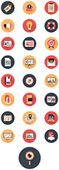 Business Icons and Web Icons Set - Flat Icons by Cursor Creative House, via Behance application, bank, banking, collection, commerce, communication, computer, concept, creative, data, document, e-commerce, elements, finance, graphic, icon, infographic, in