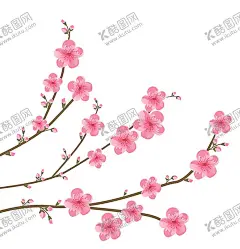 梅花桃花PNG 【酷图网】梅花桃花PNG,水墨梅花,中国风梅花,清新梅花,腊梅,手绘梅花,桃花,樱花,花卉,梅兰竹菊,花草,海报背景,工艺插画,传统文化,广告设计,PNG免扣素材,