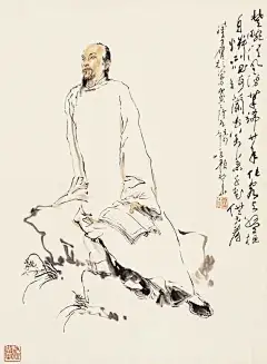 颜梅华——人物作品欣赏 | 
颜梅华，1927年生，号雪庵，斋号琴斋。浙江乐清（江苏苏州、徐州）人，青年时代随颜文梁习西画，后师从吴湖帆、来楚生、江寒汀学中国画。为中国美术家协会会员、上海市文史研究馆馆员。擅历史人物、写意花卉，兼作山水、动物。创作吸收中西画法之长，笔墨精到，形神兼备，潇洒脱俗。曾为北京人民大会堂作画。亦擅书法，晚年攻草书，常作长卷。