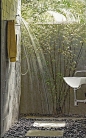 outdoor shower.