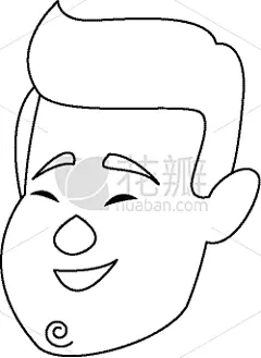 成年的,男人,性格,卡通面孔,讽刺漫画,面部表情,矢量,人,肖像,图像