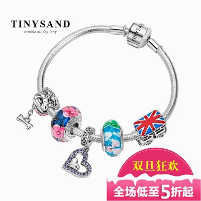 TINYSAND S925银大孔珠手链 ...