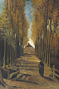 1884 秋天的白楊樹 荷兰阿姆斯特丹梵高美术馆