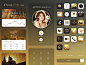 Iphone Gold Ui Kit by Tintins in 35+ Free UI Kits for Web Designers