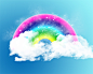 卡通可爱彩虹云朵PSD分层素材_PSD卡通素材_素材中国16素材网