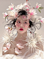 鲜花妆面，仙女