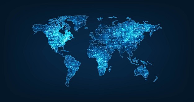 世界地图矢量图设计素材