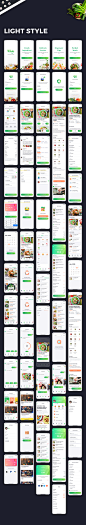 #外卖APP模板#<br/>美食外卖订餐菜谱九宫格资讯评论app ui源文件sketch xd模板-1