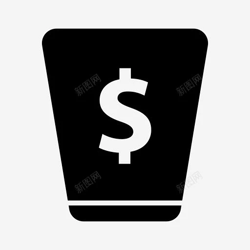 美元罐乞丐金钱图标 标志 UI图标 设计图片 免费下载 页面网页 平面电商 创意素材-花瓣网