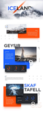 Iceland Cards Ui design by buatoom.: 