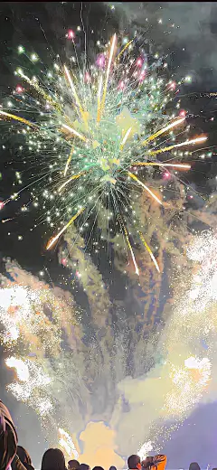 蓝调时刻，限定烟花今日壁纸分享 - 小红书